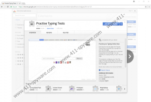 Practise Typing Tests Extension