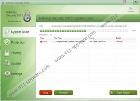 Antivirus Security 2013 virus
