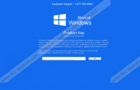Fake Windows Defender Prevented Malicious Software Tech Support