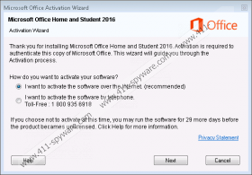 Fake Microsoft Office Activation Tech Support
