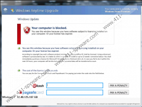 Windows Anytime Upgrade Ukash Virus