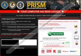 The computer is locked by Internet Service Provider Virus
