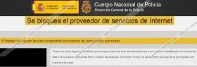 Se bloquea el proveedor de servicios de internet virus