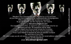 Bitcoinrush@imail.com Ransomware