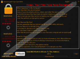 Wana Decrypt0r Trojan-Syria Editi0n Ransomware