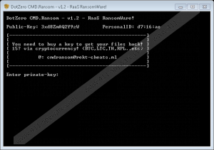 DotZeroCMD Ransomware